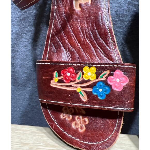 Artesanos Campos Torres Beautifully Handcrafted Woman/Girls Sandals Size 4 - Picture 2 of 7